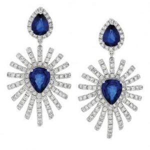 Sapphire drop earrings