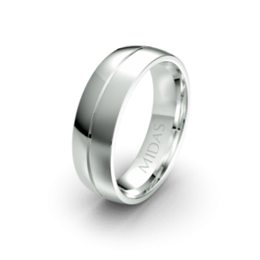 Two-toned Wedding Band (QF1007)
