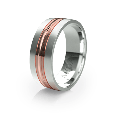 Modern Ring with Slick Middle Edge (QF1020)
