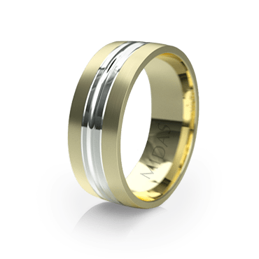 Modern Ring with Slick Middle Edge (QF1020)