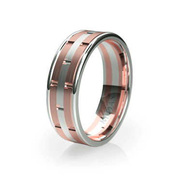 Contemporary Two-Toned Ring (QF1022)