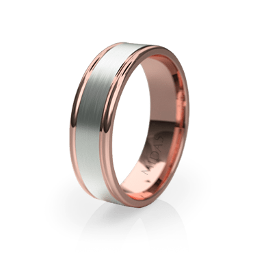 Brushed Ring with Smooth Borders (QF1036)