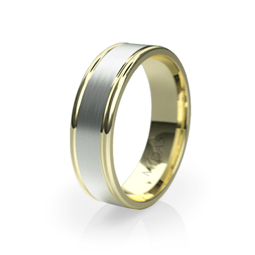 Brushed Ring with Smooth Borders (QF1036)
