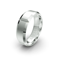 Panneled Ring with Duo Indents (QF1080)