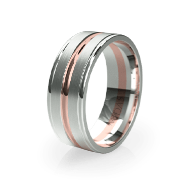 Double Panneled Band with Trio Polish (QF1147)