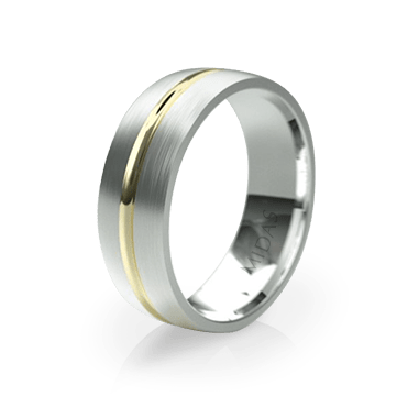 Classic Wedding Band with Inner Groove (QF1379)