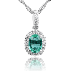 Emerald Beauty with Round Brilliants