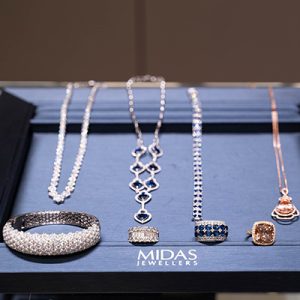 jewellery pieces organised